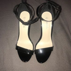 Wet seal black heels